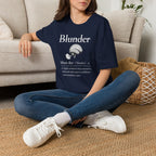 Blunder Definition T-Shirt — Brain Illustration Funny Dictionary Tee