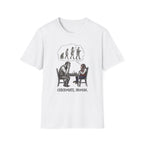 T-Shirt — 'Checkmate, Human' Chess Apes Evolution Graphic