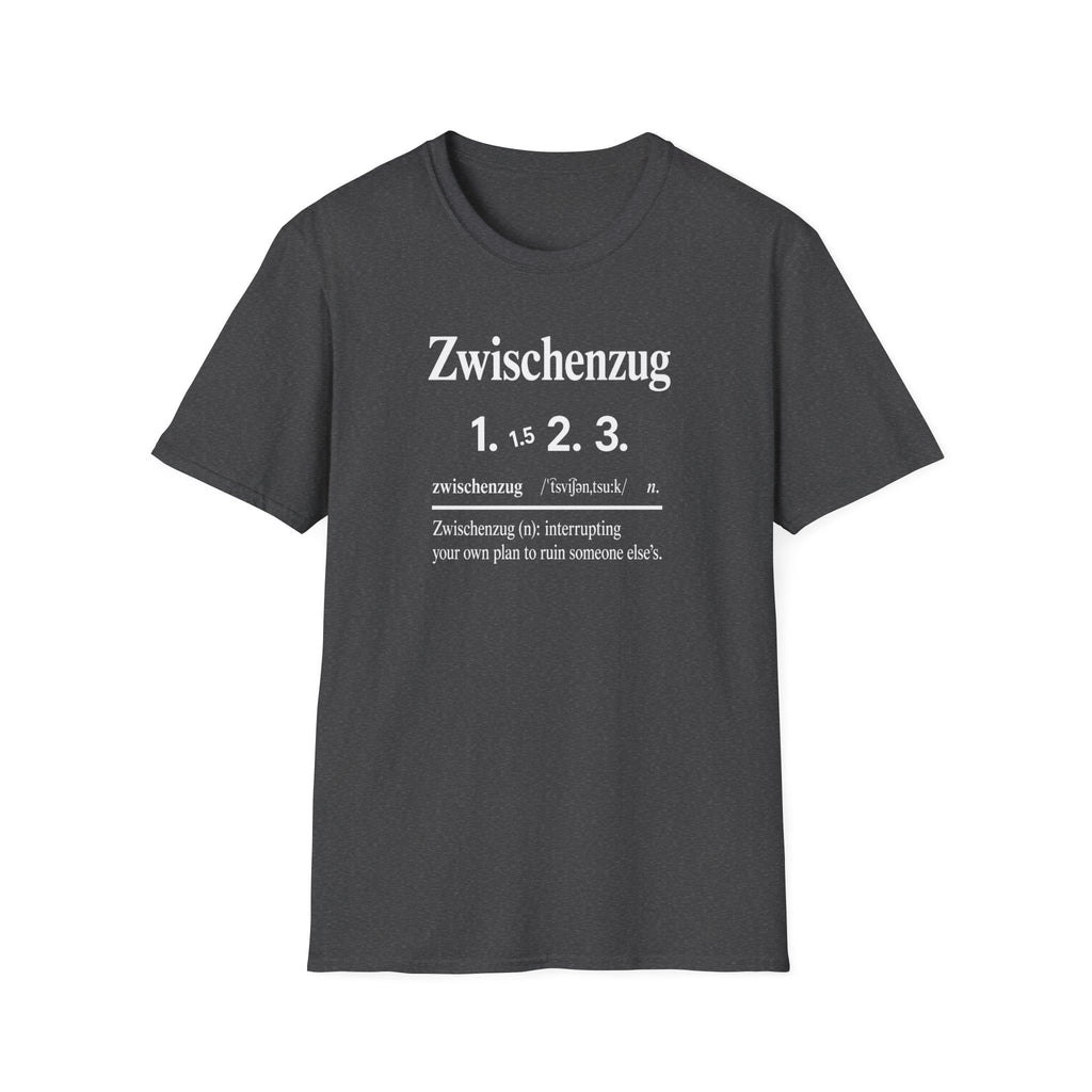 Zwischenzug Definition T-Shirt — Chess Term Typography Tee