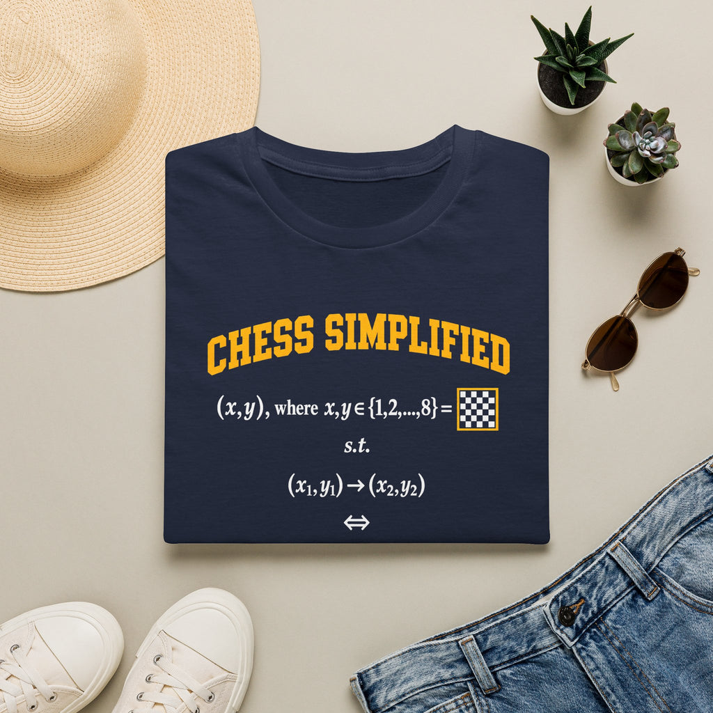 Chess Simplified T-Shirt — Math & Strategy Chess Humor Tee