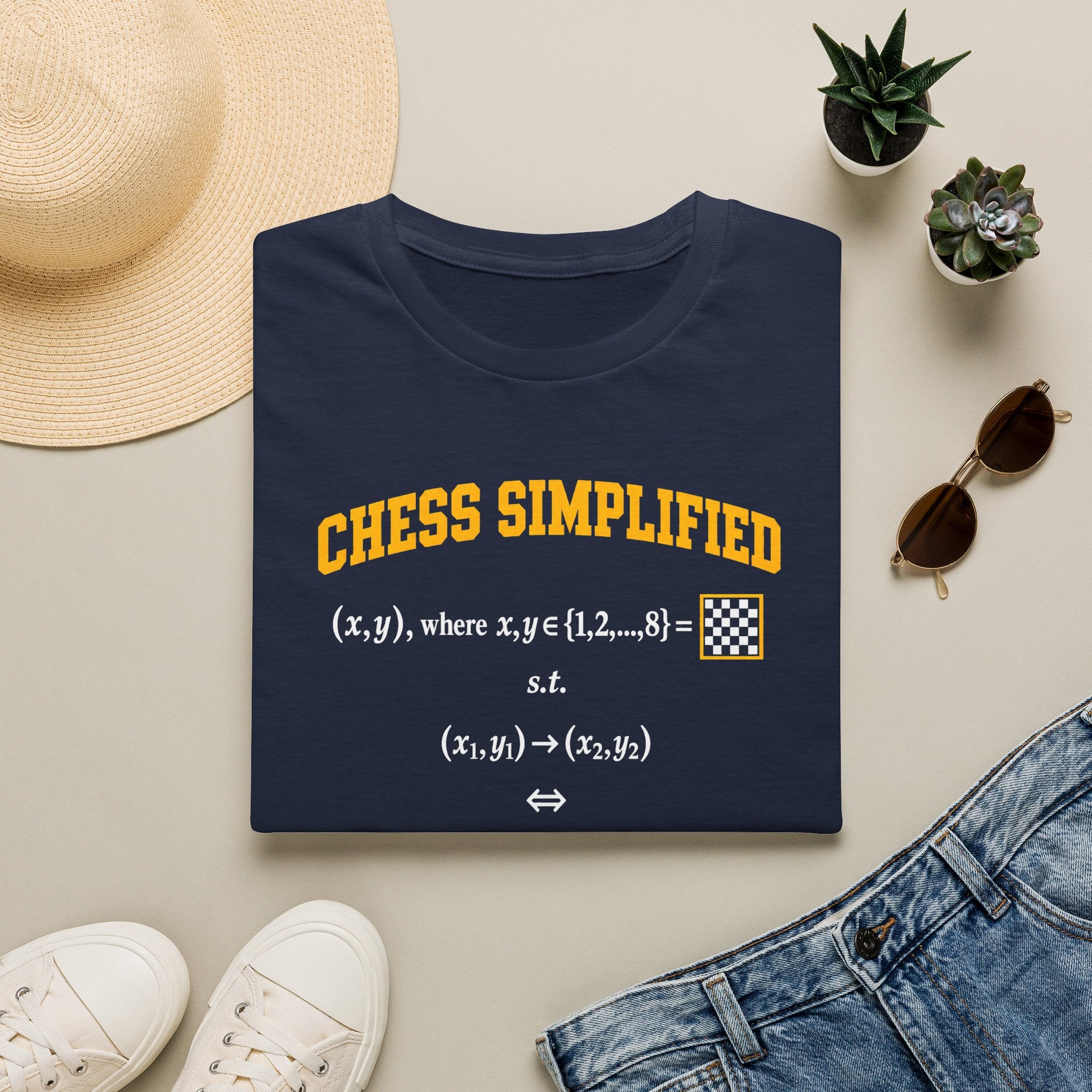 Chess Simplified T-Shirt — Math & Strategy Chess Humor Tee