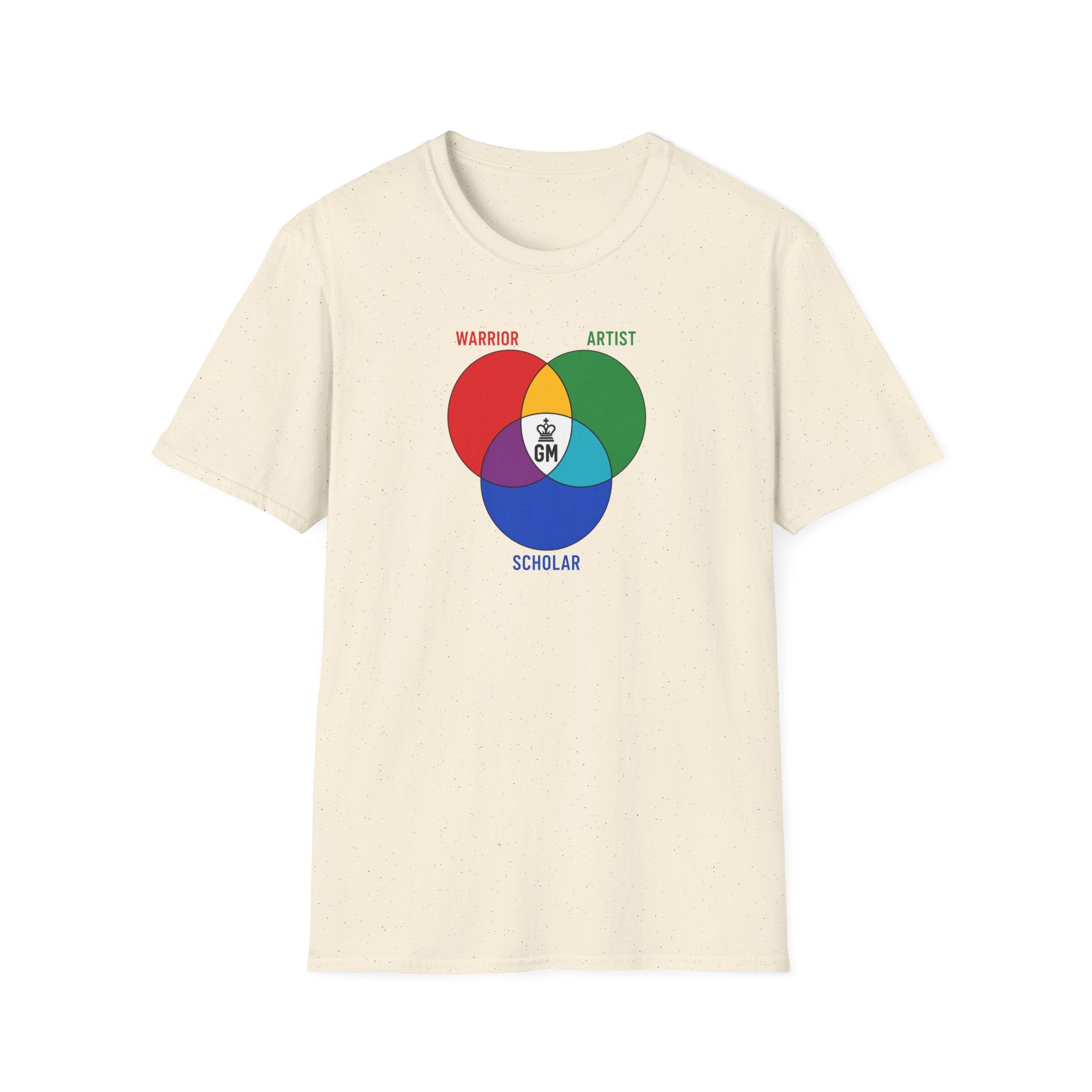 Venn Diagram 'Warrior Artist Scholar' Graphic T‑Shirt