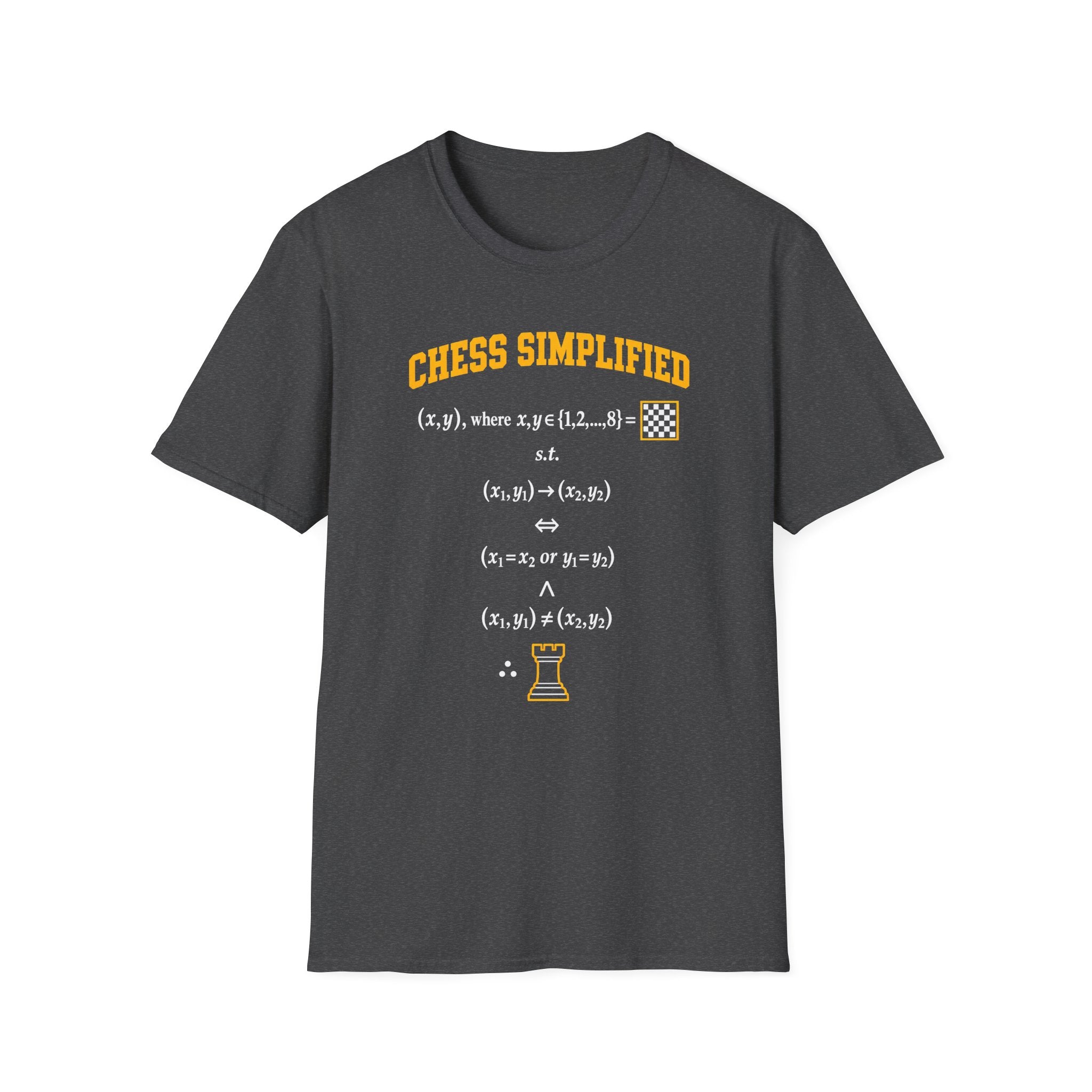 Chess Simplified T-Shirt — Math & Strategy Chess Humor Tee