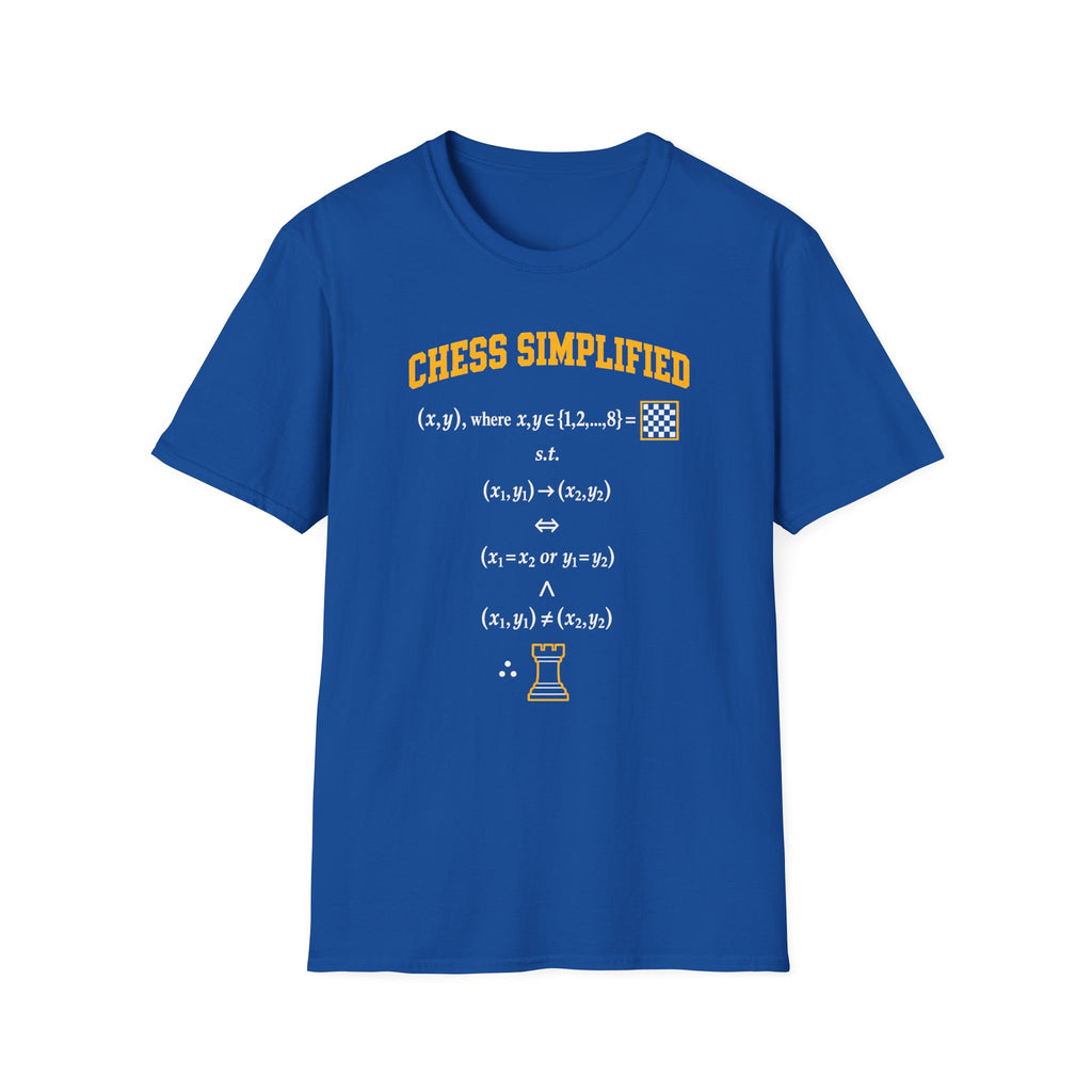 Chess Simplified T-Shirt — Math & Strategy Chess Humor Tee