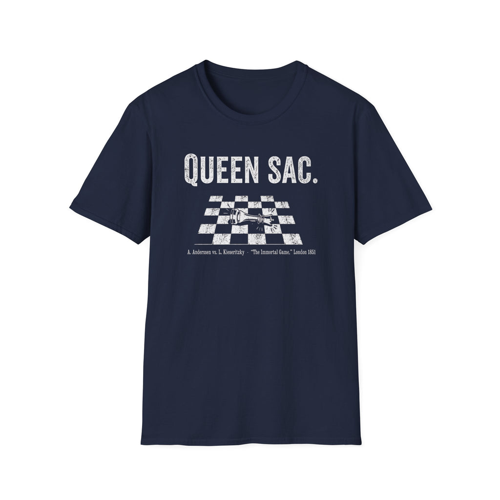 Queen Sac T‑Shirt — Chess Queen Shirt for Players & Fans