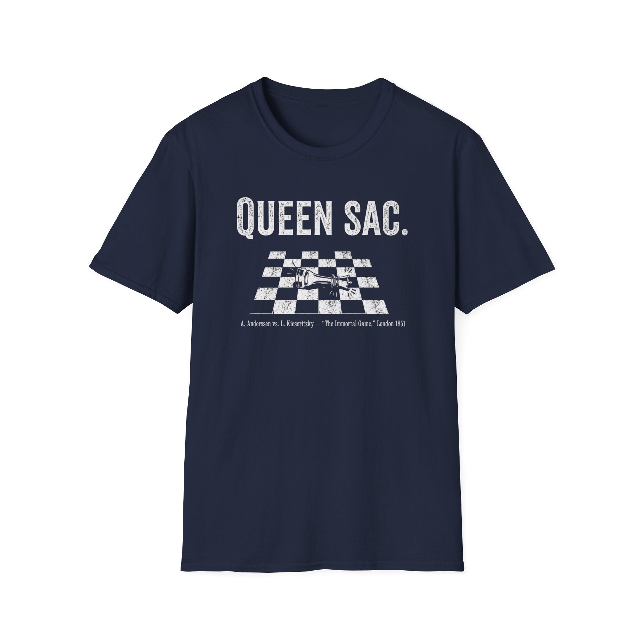 Queen Sac T‑Shirt — Chess Queen Shirt for Players & Fans