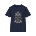 Skull Crown T-Shirt — 'Every King Falls' Gothic Chess Skull Tee