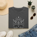 Skull Crown T-Shirt — 'Every King Falls' Gothic Chess Skull Tee