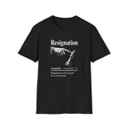 Resignation Chess Tee — 'Resignation' Graphic T‑Shirt with Chess King Surrender Design