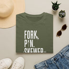 T-Shirt — 'Fork. Pin. Skewer.' Chef Tools Graphic Tee