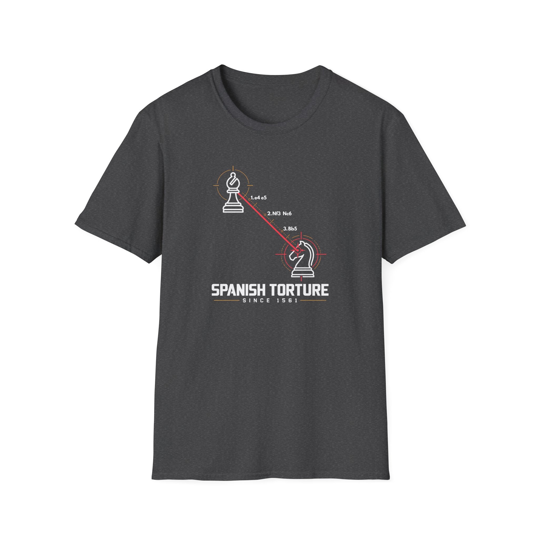 Chess 'Spanish Torture' T-Shirt — Opening Trap Diagram Tee