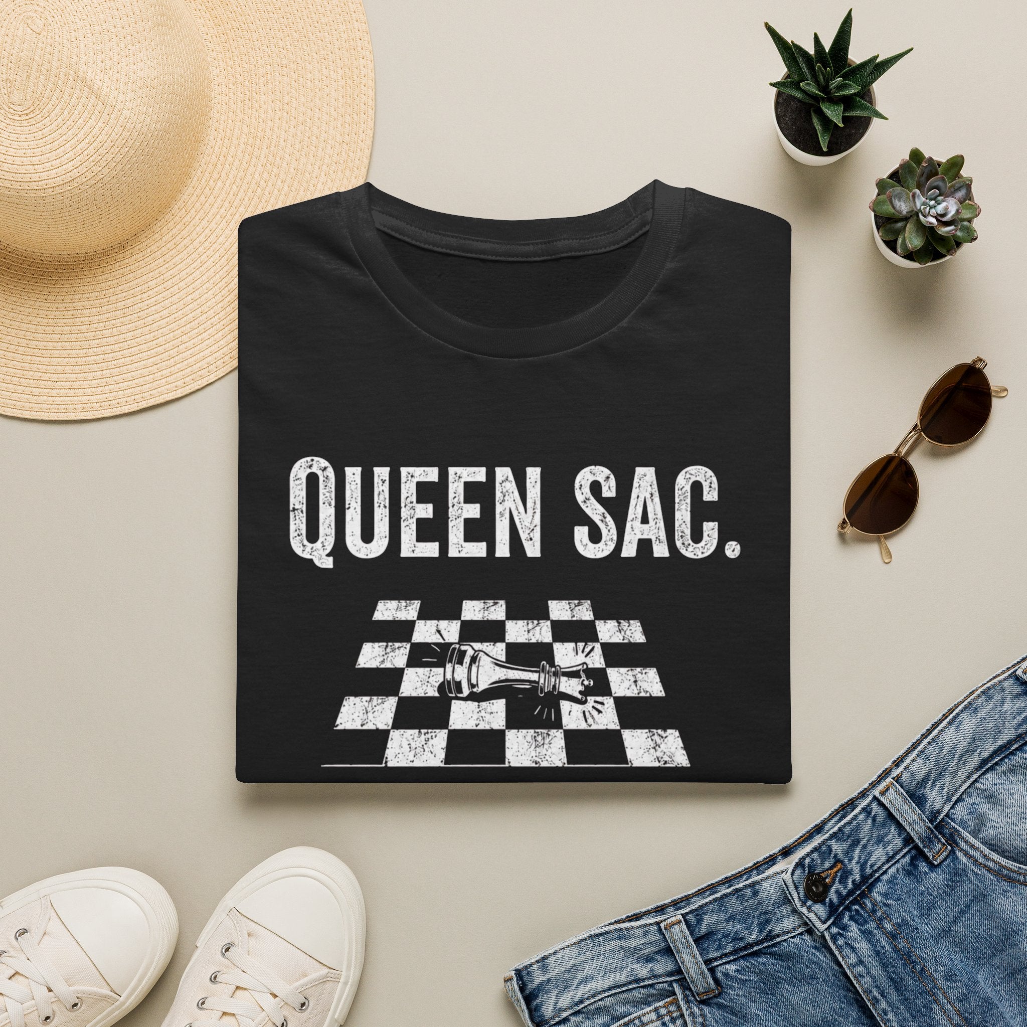 Queen Sac T‑Shirt — Chess Queen Shirt for Players & Fans