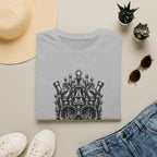 Skull Crown T-Shirt — 'Every King Falls' Gothic Chess Skull Tee
