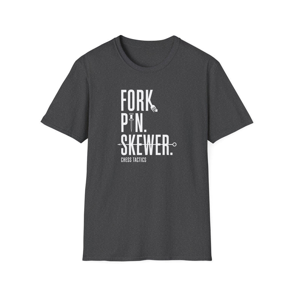 T-Shirt — 'Fork. Pin. Skewer.' Chef Tools Graphic Tee