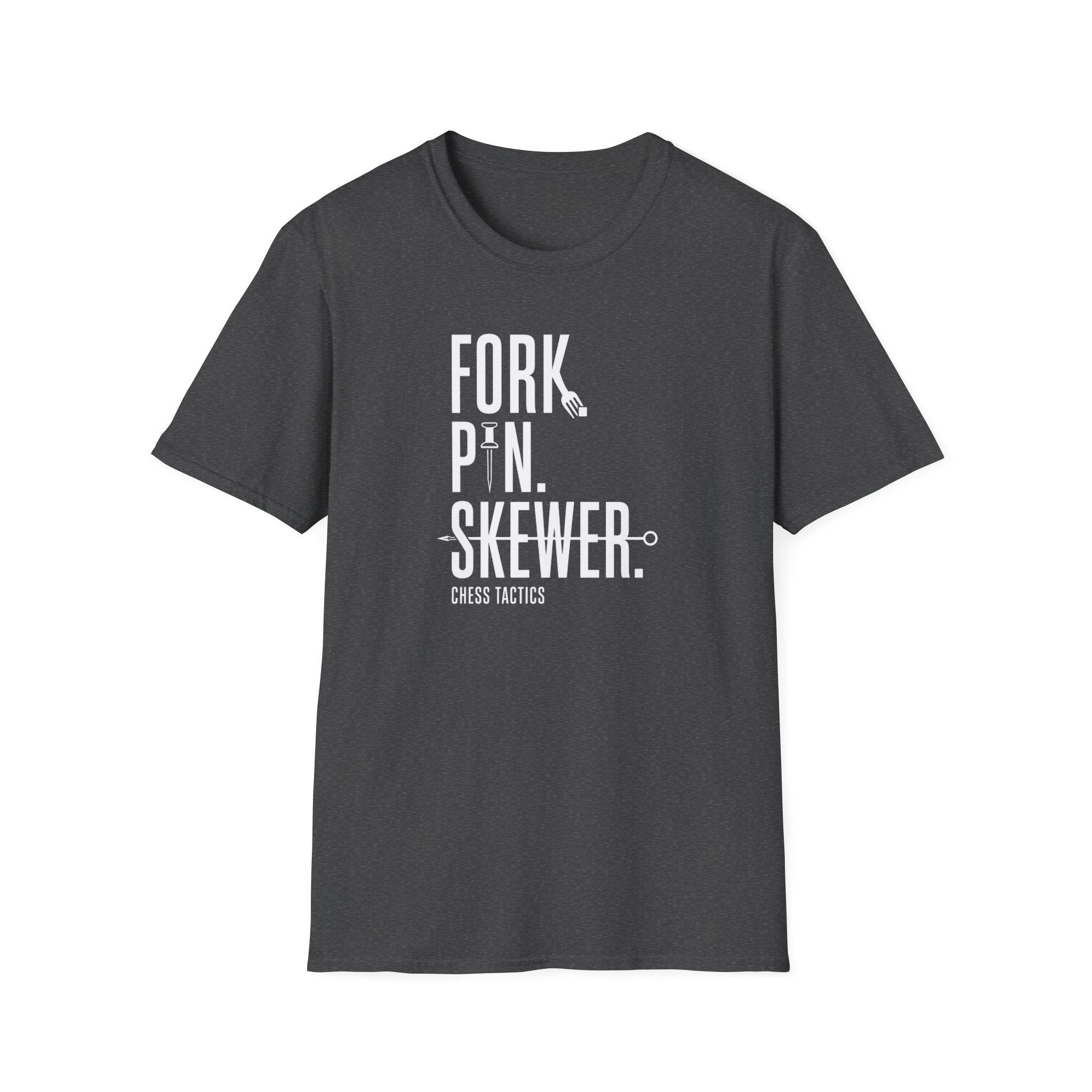 T-Shirt — 'Fork. Pin. Skewer.' Chef Tools Graphic Tee