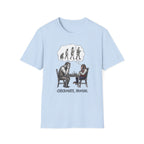 T-Shirt — 'Checkmate, Human' Chess Apes Evolution Graphic