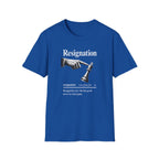 Resignation Chess Tee — 'Resignation' Graphic T‑Shirt with Chess King Surrender Design