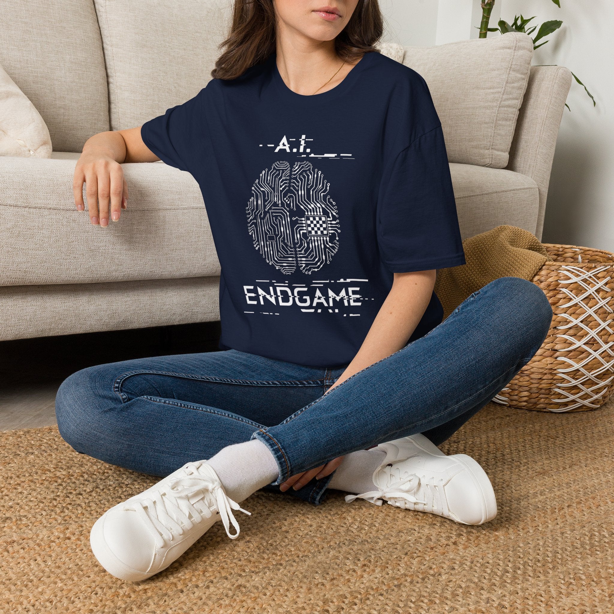 AI Endgame Circuit Brain T-Shirt