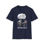 T-Shirt — 'Checkmate, Human' Chess Apes Evolution Graphic