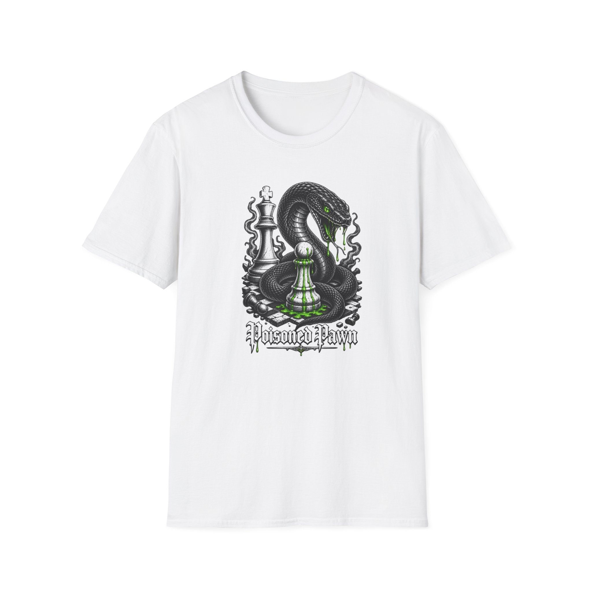 Snake Chess T-Shirt — Green Venom Chess Piece Graphic Tee