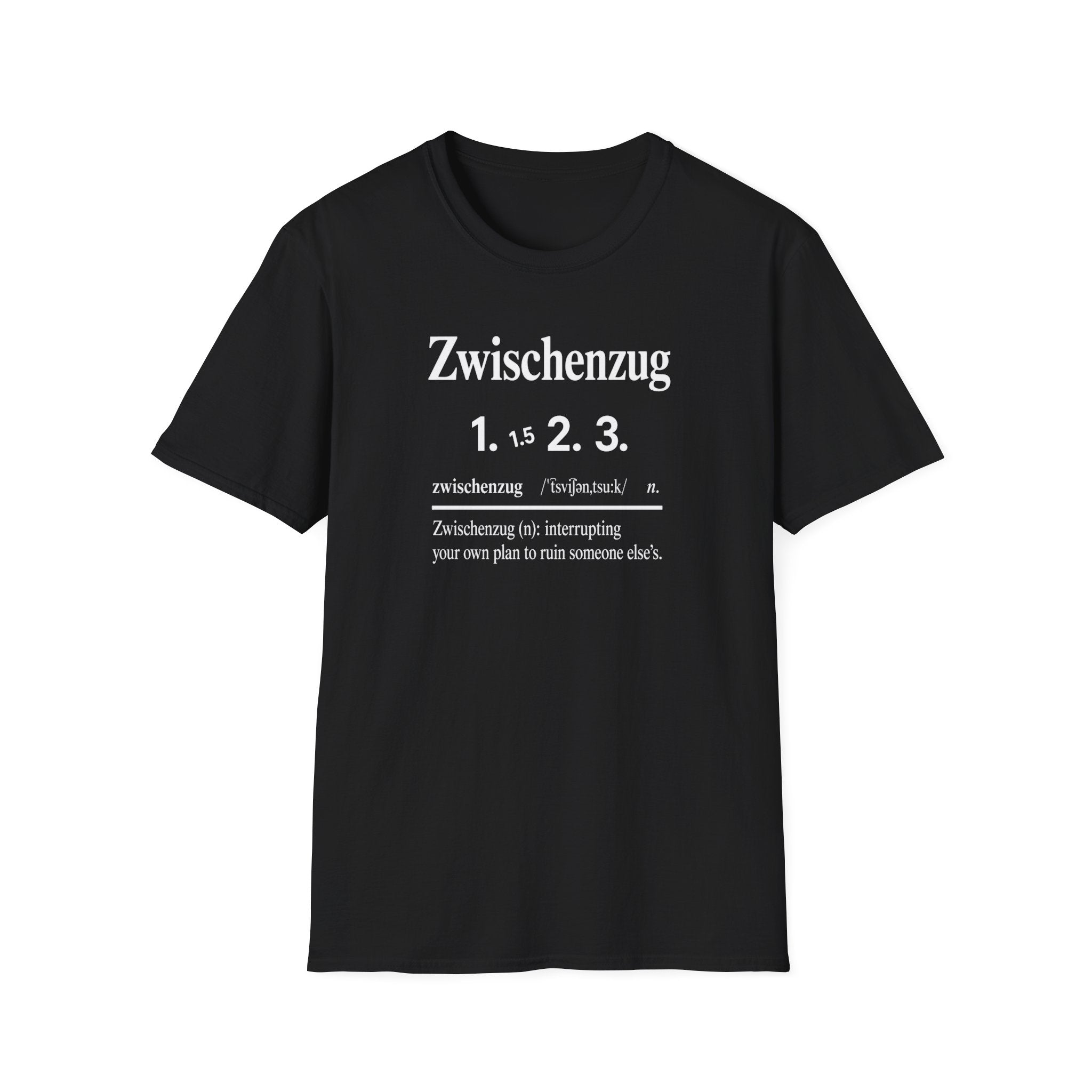 Zwischenzug Definition T-Shirt — Chess Term Typography Tee