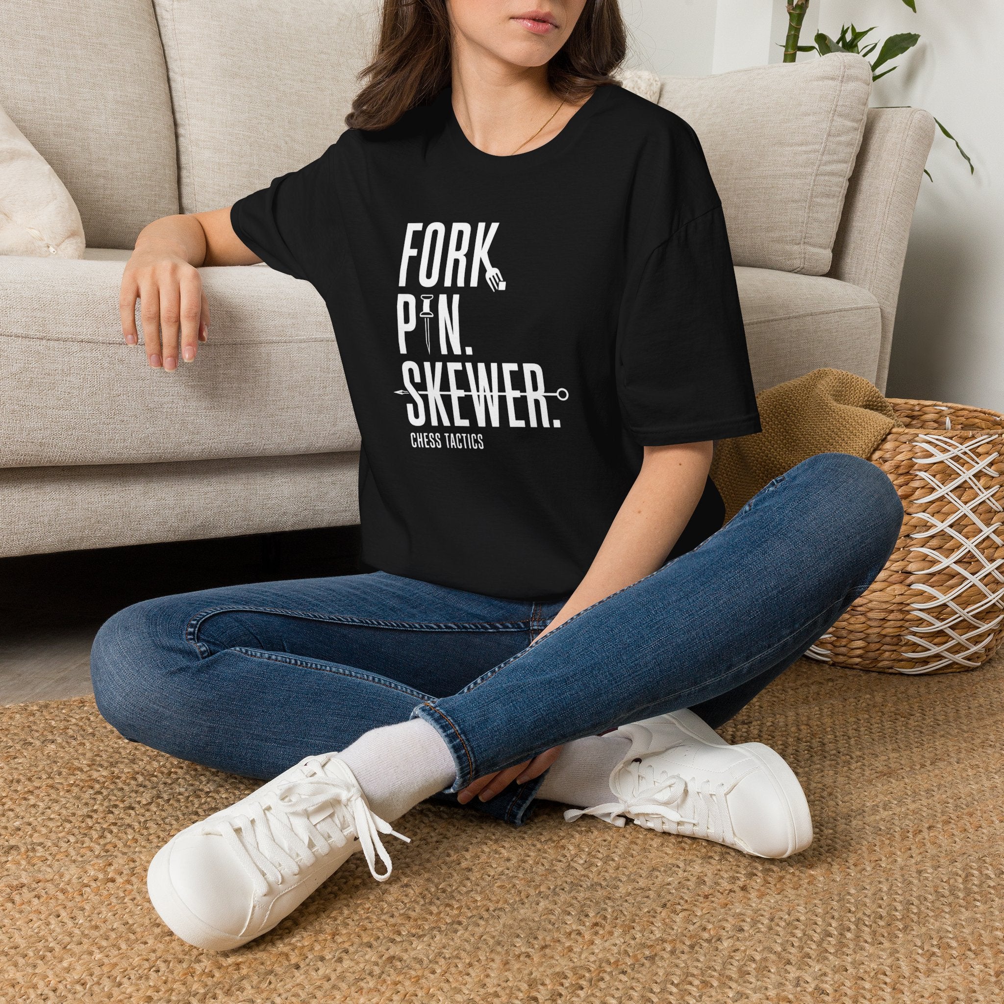 T-Shirt — 'Fork. Pin. Skewer.' Chef Tools Graphic Tee
