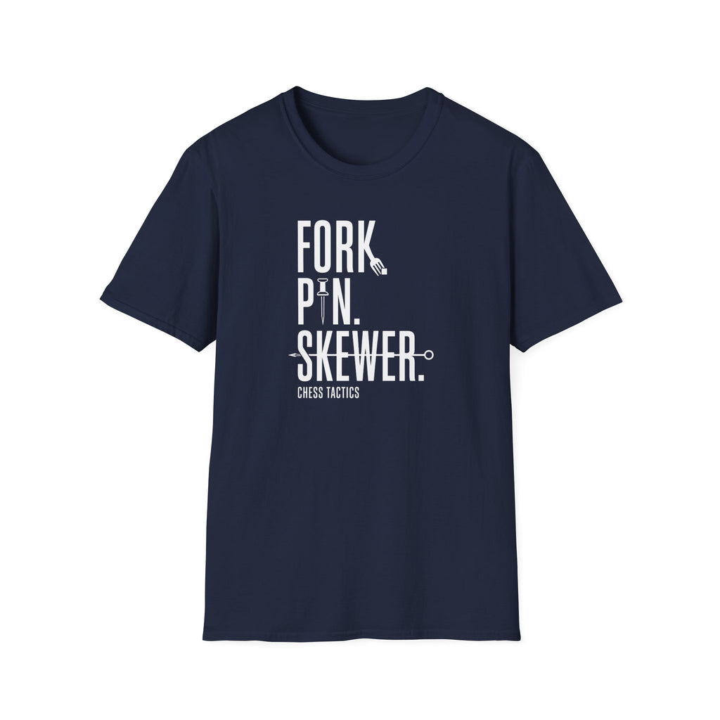 T-Shirt — 'Fork. Pin. Skewer.' Chef Tools Graphic Tee