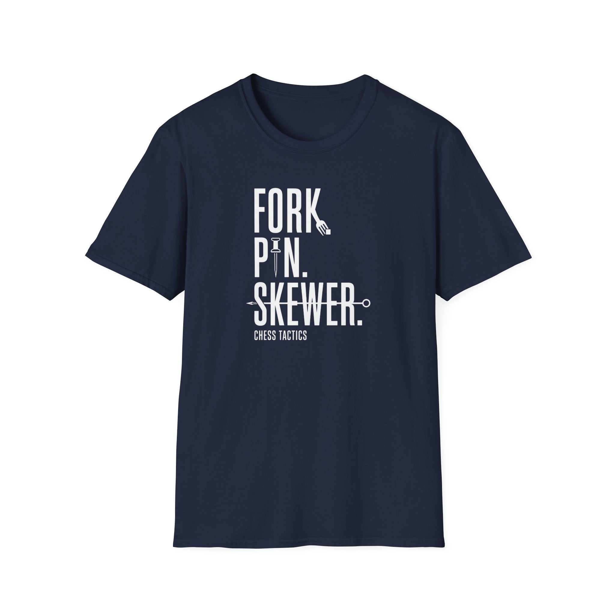 T-Shirt — 'Fork. Pin. Skewer.' Chef Tools Graphic Tee