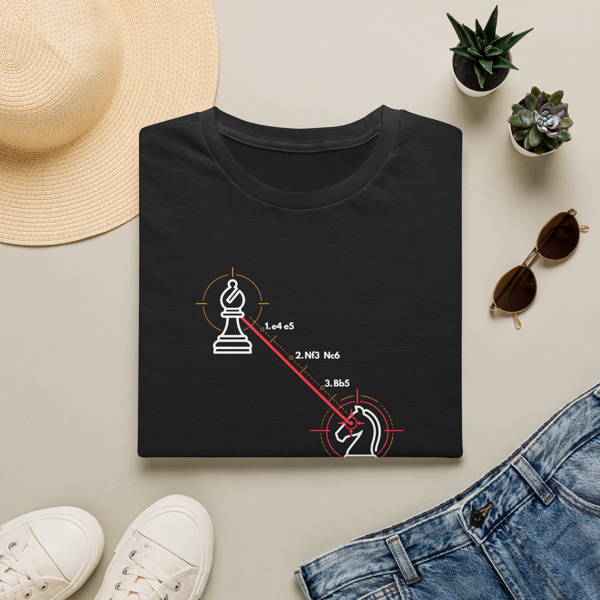 Chess 'Spanish Torture' T-Shirt — Opening Trap Diagram Tee