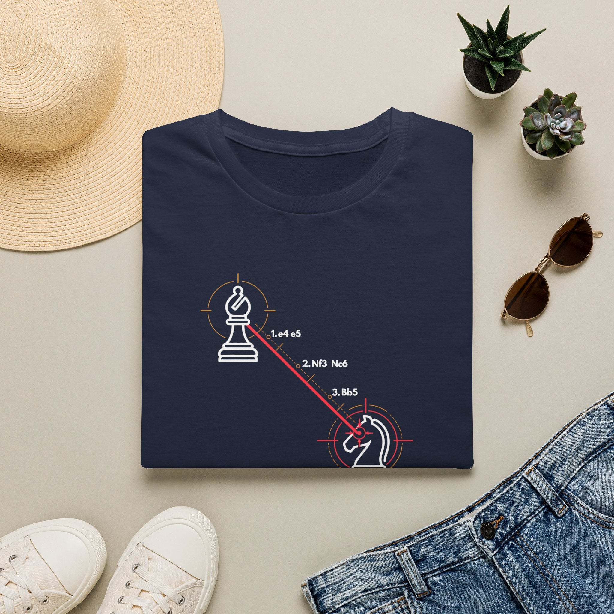 Chess 'Spanish Torture' T-Shirt — Opening Trap Diagram Tee