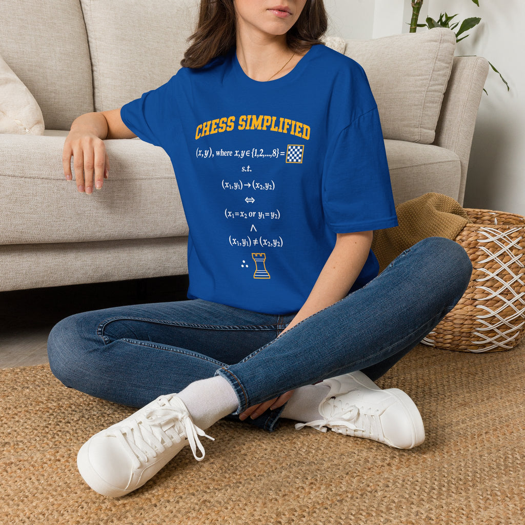 Chess Simplified T-Shirt — Math & Strategy Chess Humor Tee