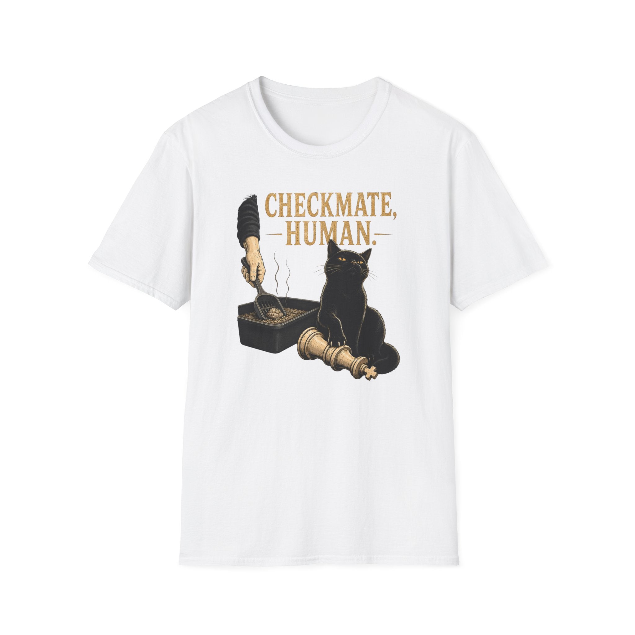 Checkmate, Human. Cat Chess T-Shirt