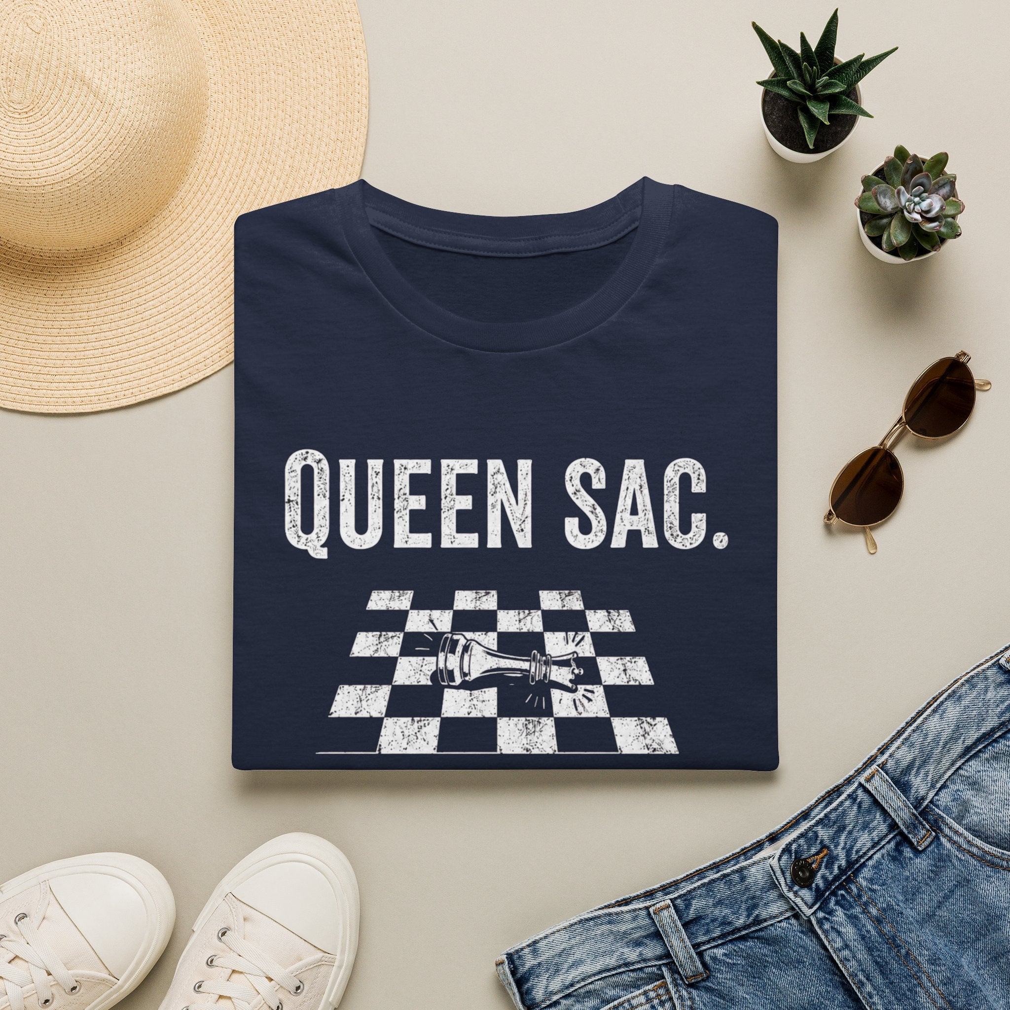 Queen Sac T‑Shirt — Chess Queen Shirt for Players & Fans