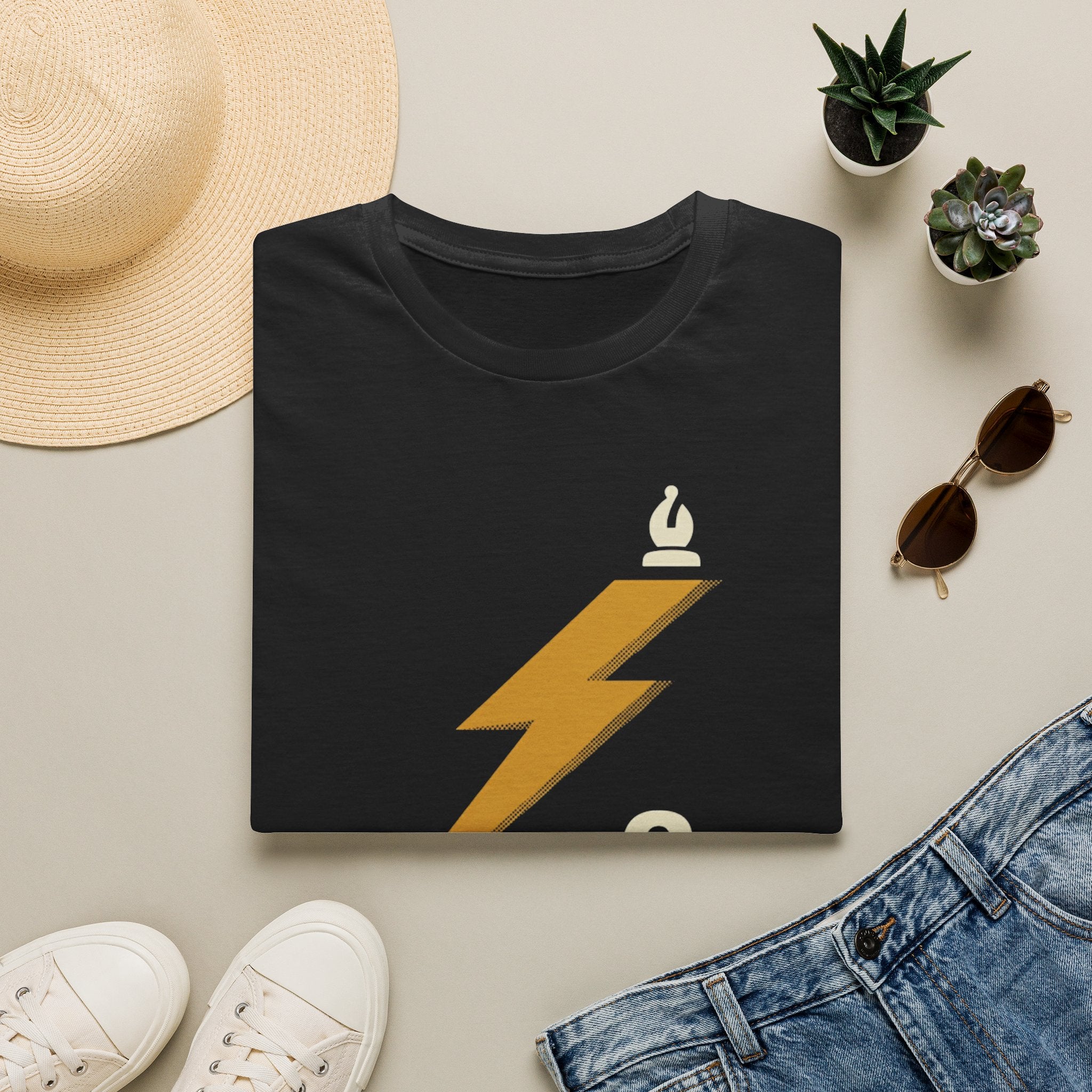 Lightning Bolt Graphic T‑Shirt — Retro 96 Design