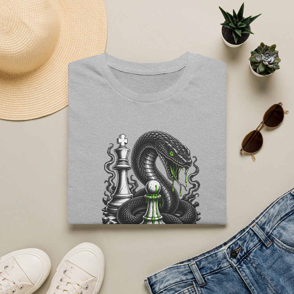 Snake Chess T-Shirt — Green Venom Chess Piece Graphic Tee