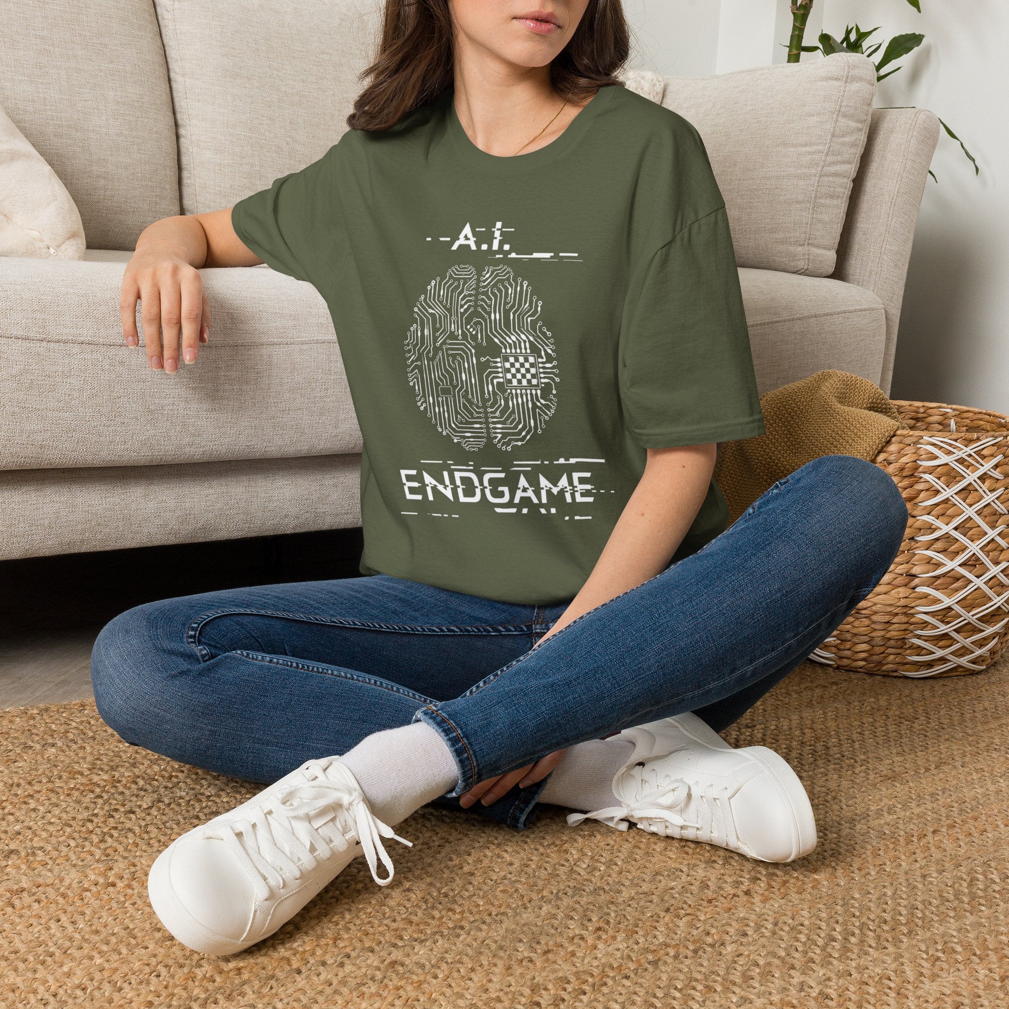 AI Endgame Circuit Brain T-Shirt