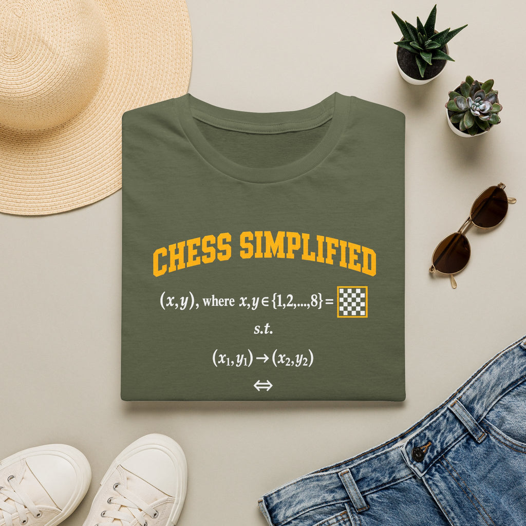 Chess Simplified T-Shirt — Math & Strategy Chess Humor Tee