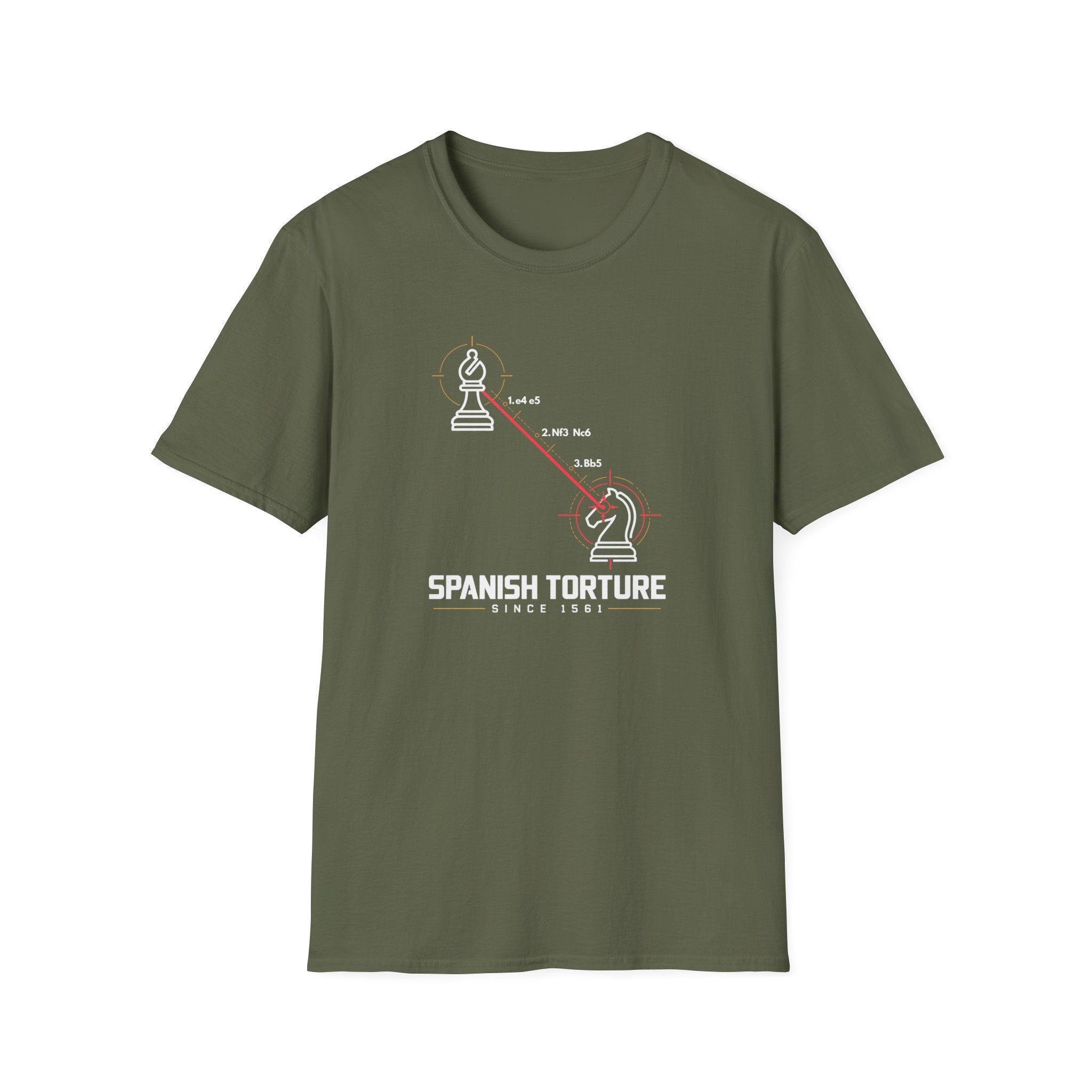 Chess 'Spanish Torture' T-Shirt — Opening Trap Diagram Tee