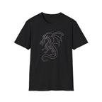 Dragon Typography T-Shirt — Word Art Dragon Graphic Tee