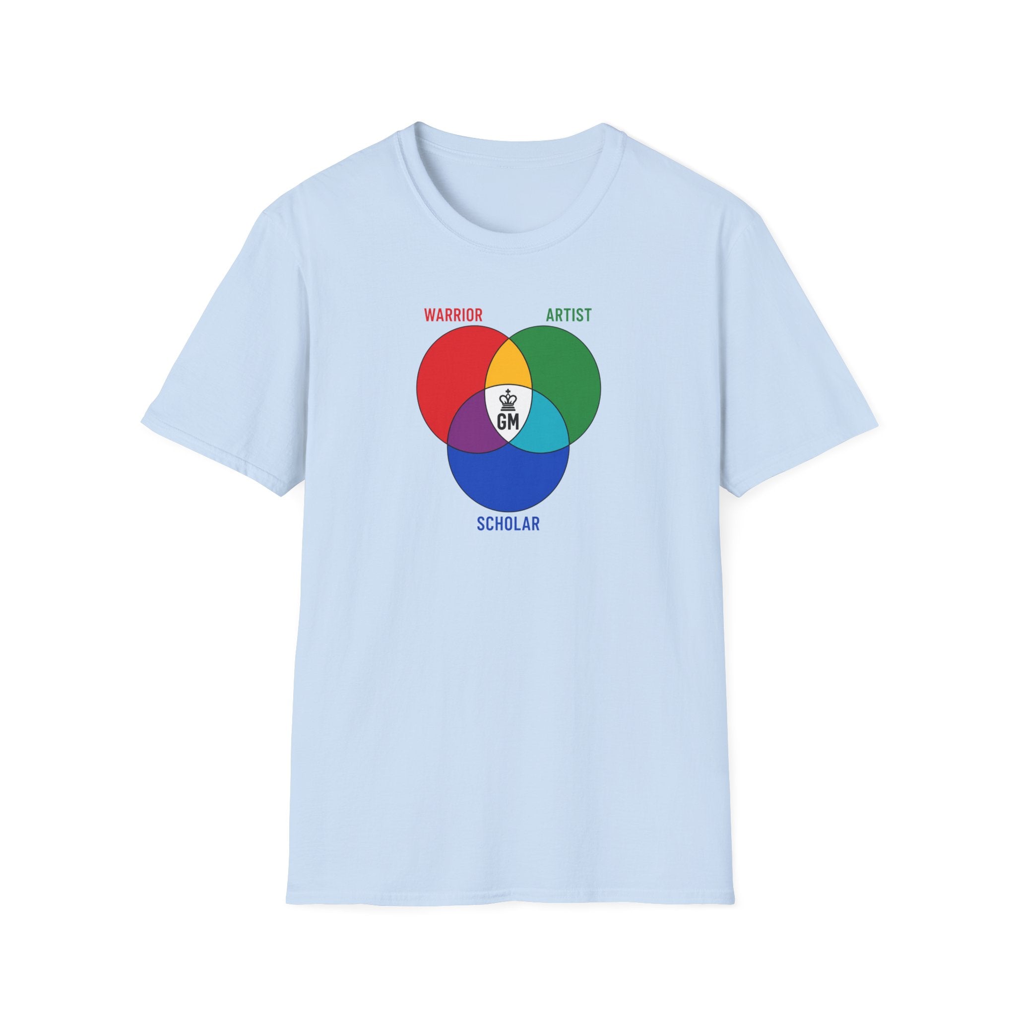 Venn Diagram 'Warrior Artist Scholar' Graphic T‑Shirt