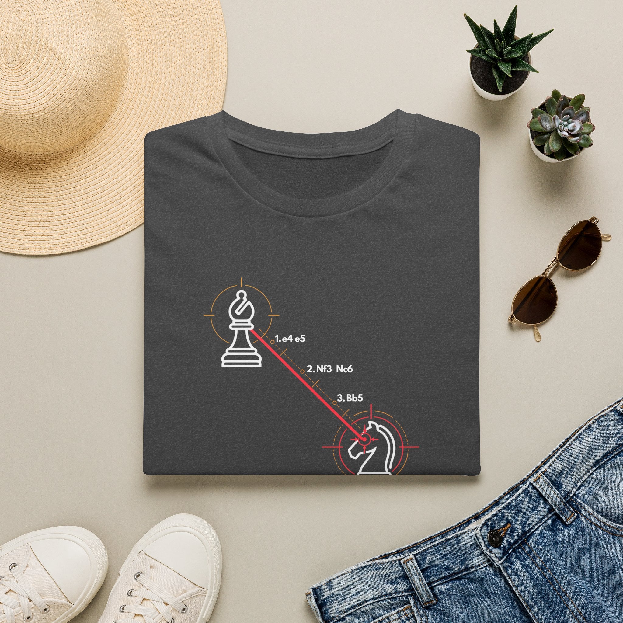Chess 'Spanish Torture' T-Shirt — Opening Trap Diagram Tee