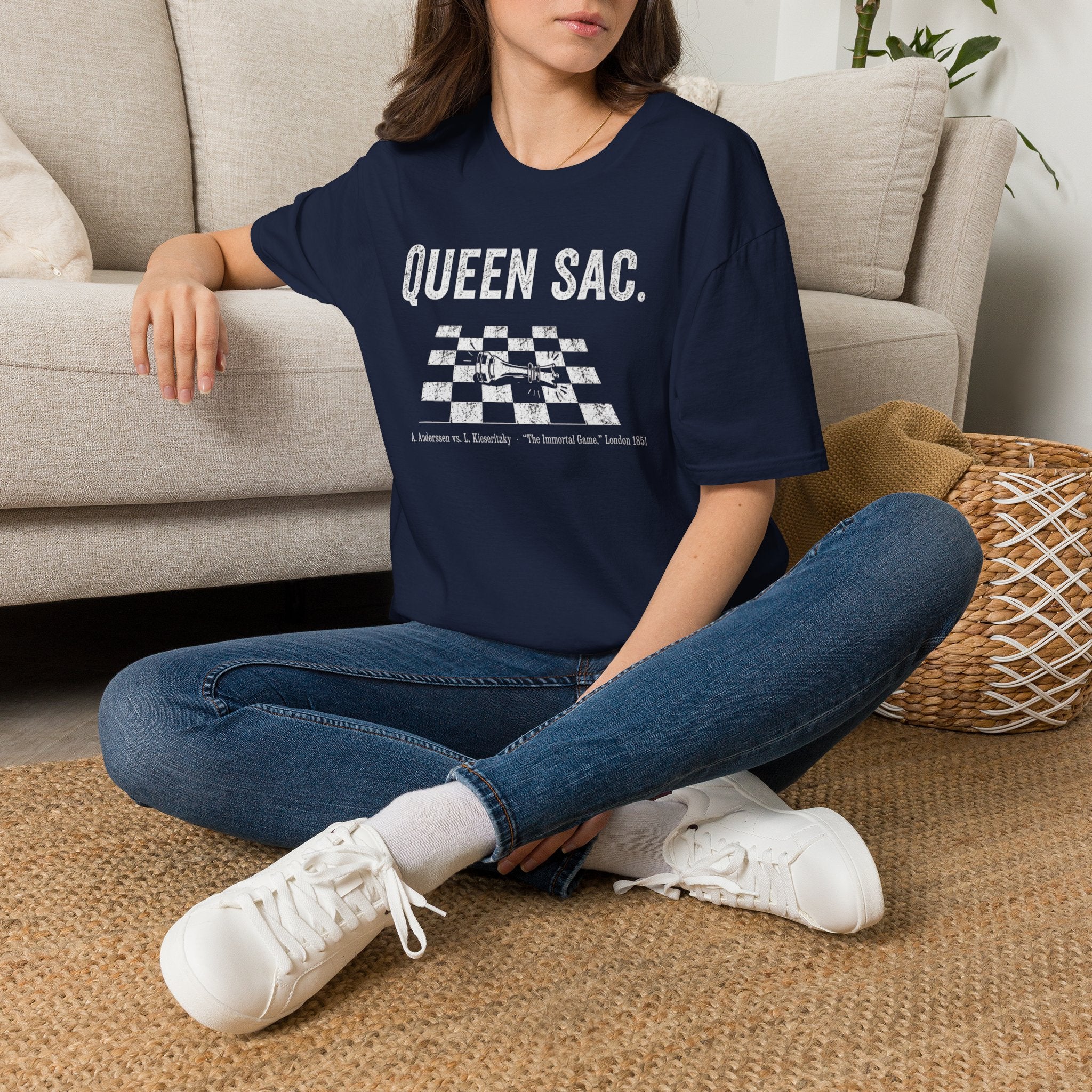 Queen Sac T‑Shirt — Chess Queen Shirt for Players & Fans