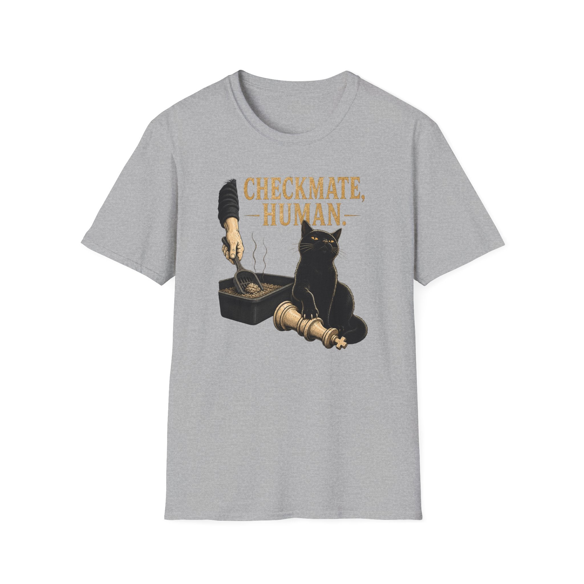 Checkmate, Human. Cat Chess T-Shirt
