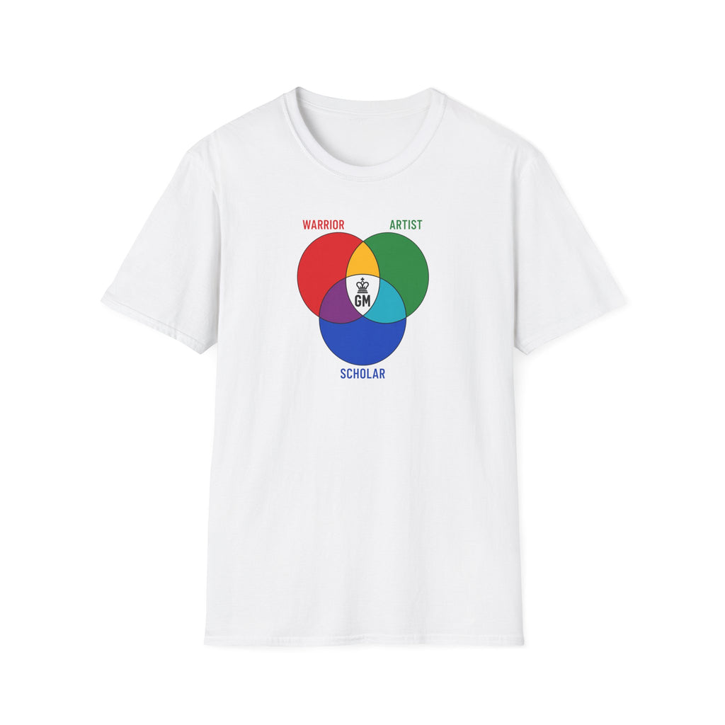 Venn Diagram 'Warrior Artist Scholar' Graphic T‑Shirt