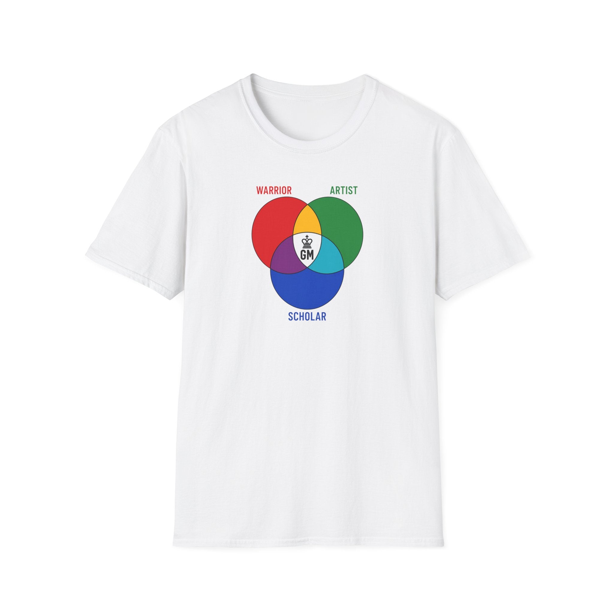 Venn Diagram 'Warrior Artist Scholar' Graphic T‑Shirt