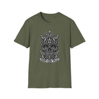 Skull Crown T-Shirt — 'Every King Falls' Gothic Chess Skull Tee