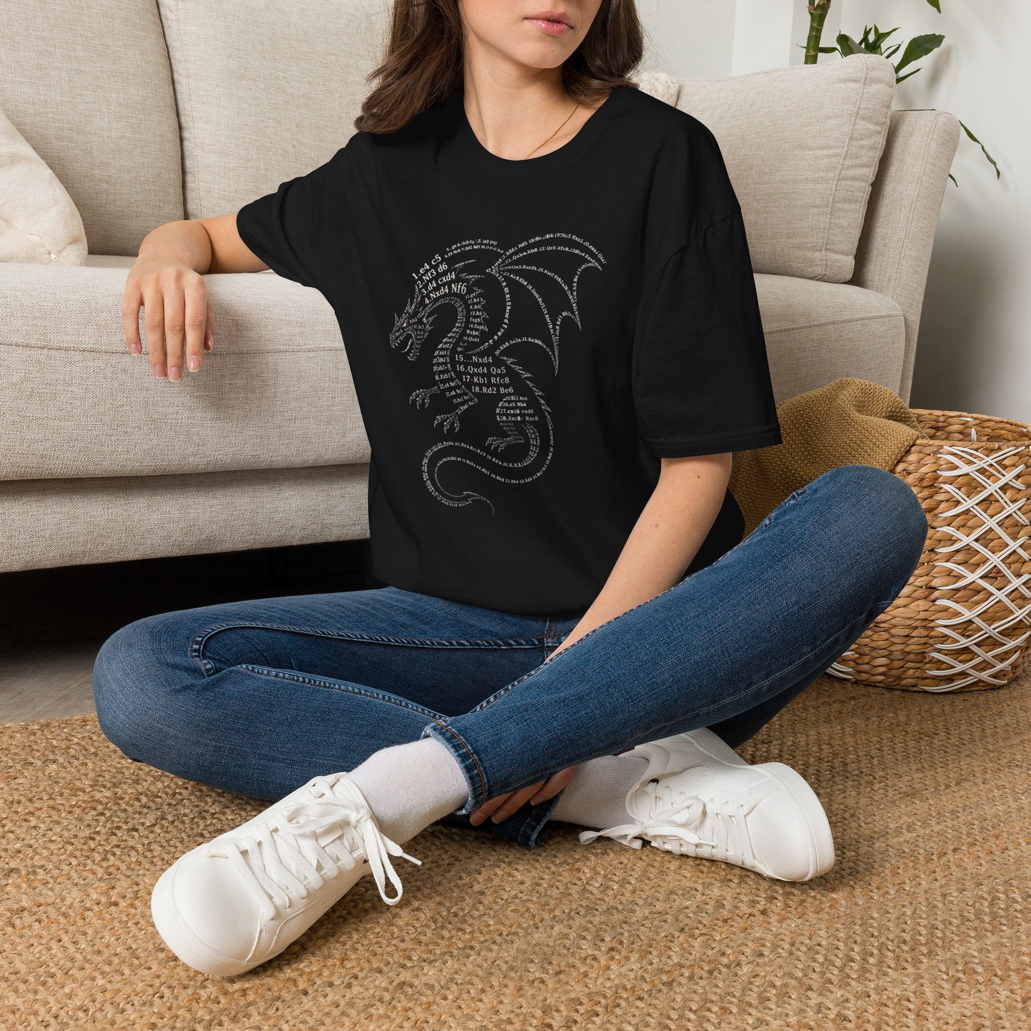 Dragon Typography T-Shirt — Word Art Dragon Graphic Tee