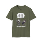 T-Shirt — 'Checkmate, Human' Chess Apes Evolution Graphic