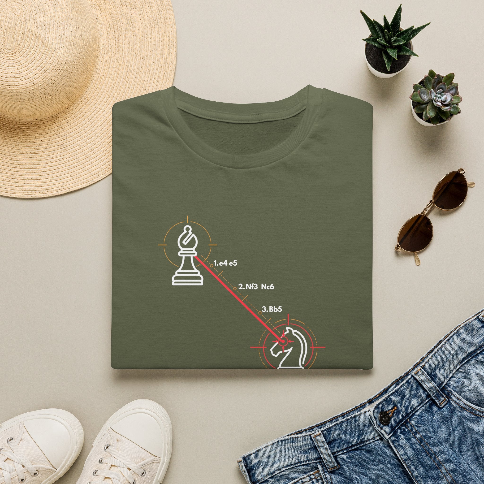 Chess 'Spanish Torture' T-Shirt — Opening Trap Diagram Tee