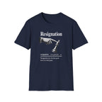 Resignation Chess Tee — 'Resignation' Graphic T‑Shirt with Chess King Surrender Design